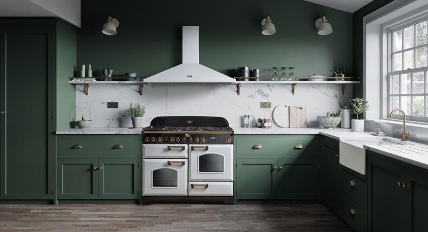 Falcon Classic Deluxe 110 Gas-Elektro - Wit