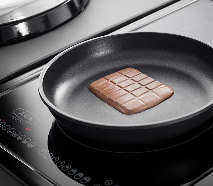 Low temperature settings on the AGA induction hobs