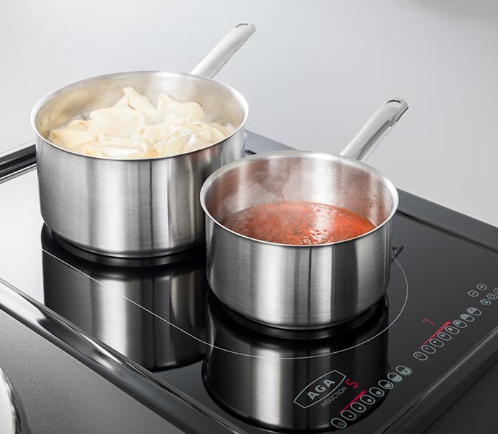 Induction hob on the AGA cooker